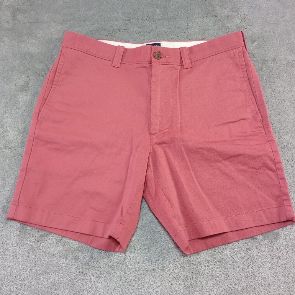 J.Crew 7" Flex Chino Shorts Mens 29 Stretch Flat Front Casual Preppy Rose NEW